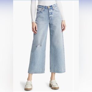 Rag & Bone Andi High Rise Ankle Wide Leg, Malvern, Sz 26